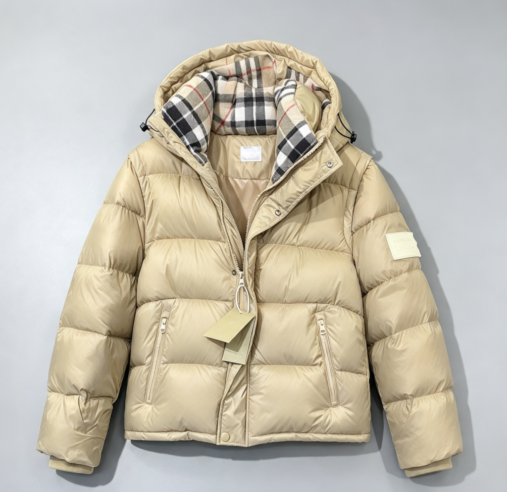 Beige BB coat detachable sleeve 1